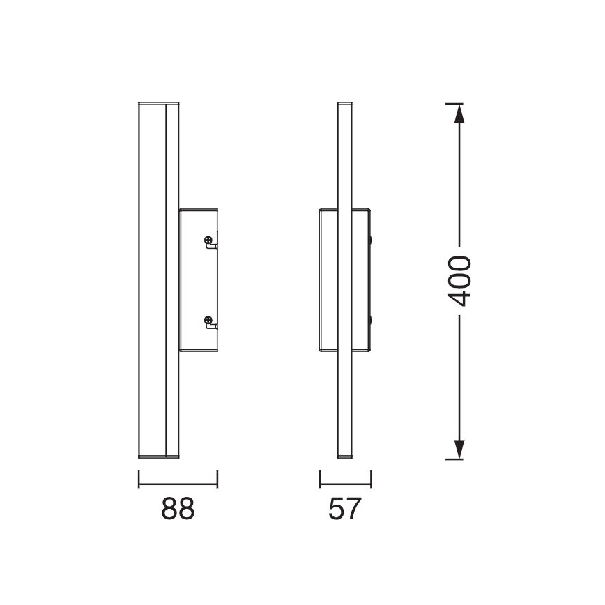 Osram - Dimmbar LED-spegelbelysning ORBIS MIRROR LED/6,8W/230V 40 cm 3000/4000K IP44 vit