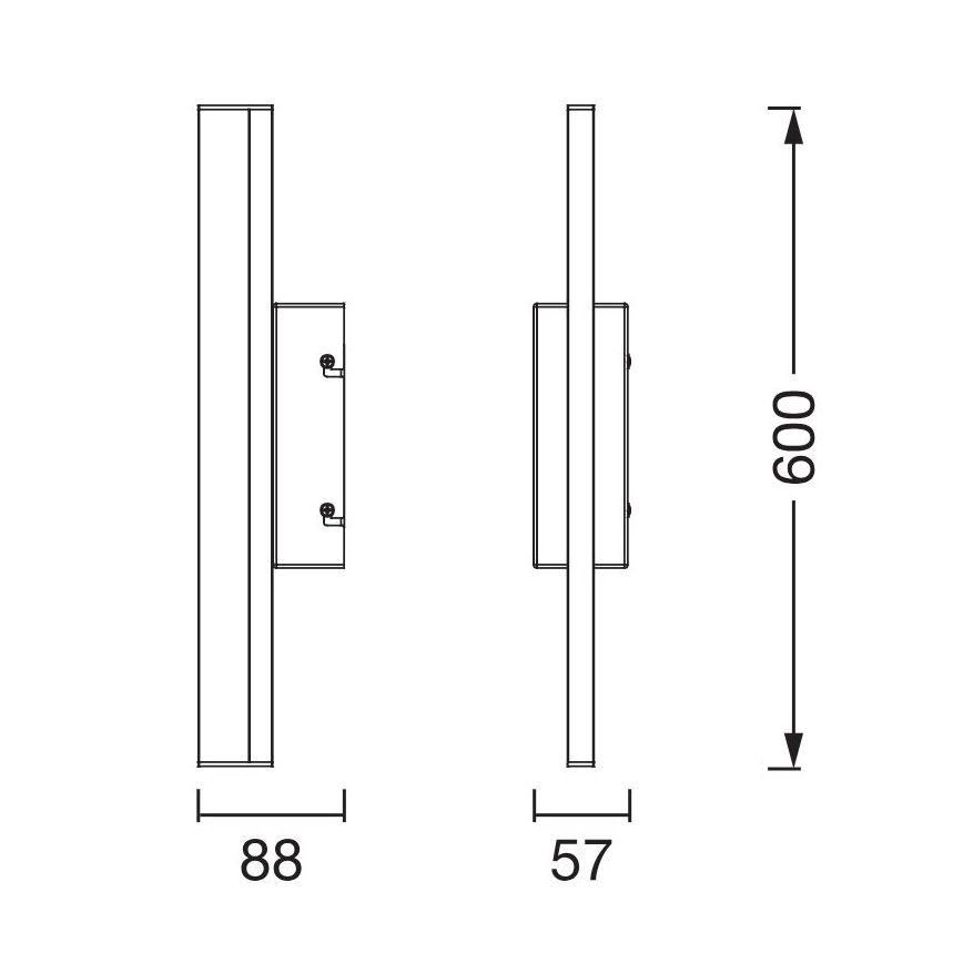 Osram - Dimbar LED-spegelbelysning ORBIS MIRROR LED/10W/230V 3000/4000K 60 cm IP44