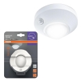 Osram - LED nattlampa med sensor NIGHTLUX LED/2W/3xAA vit