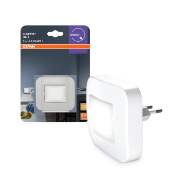 Osram - LED-nattlampa med skymningssensor LUNETTA LED/0,2W/230V