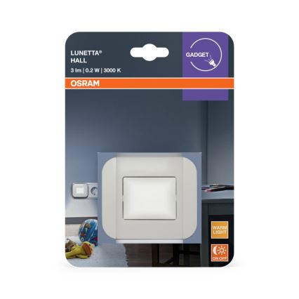 Osram - LED-nattlampa med skymningssensor LUNETTA LED/0,2W/230V