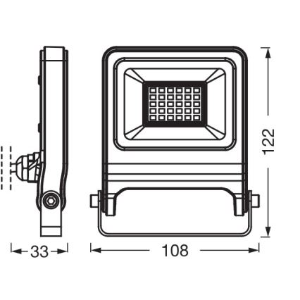 Osram - LED-reflektor ENDURA LED/20W/230V 4000K IP65