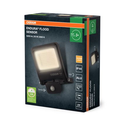 Osram - LED-reflektor med rörelsesensor ENDURA LED/50W/230V 3000K IP44