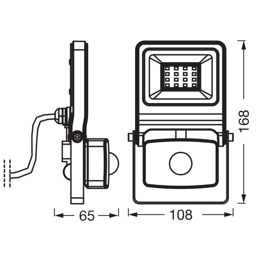 Osram - LED-reflektor med sensor ENDURA LED/10W/230V 3000K IP44