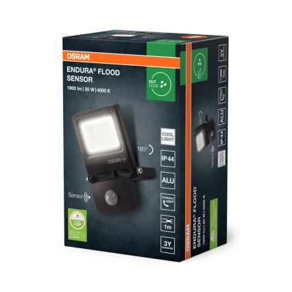 Osram - LED-reflektor med sensor ENDURA LED/20W/230V 4000K IP44