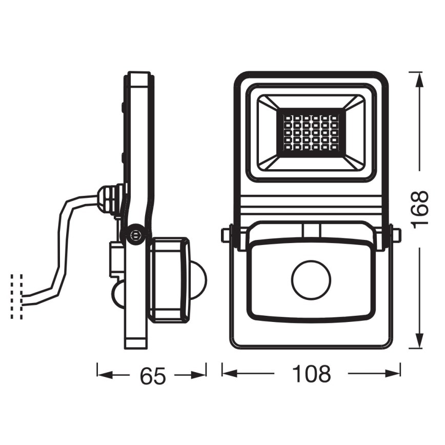 Osram - LED-reflektor med sensor ENDURA LED/20W/230V 4000K IP44