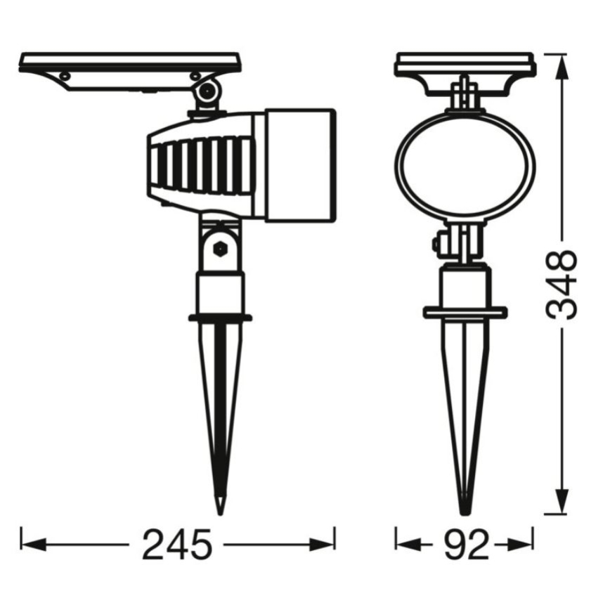 Ledvance - LED RGBW Dimbar solcellslampa SMART+ SOLAR LED/0,6W/3,7V 2000 mAh 3000-6500K IP44