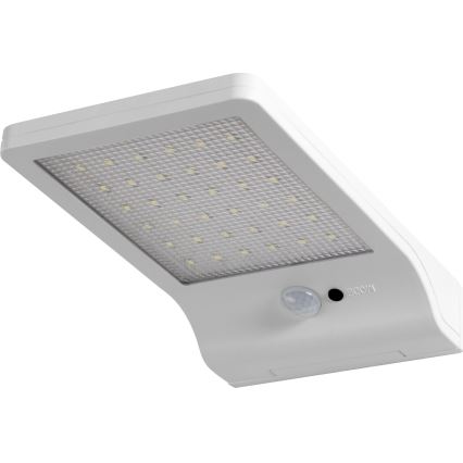 Osram - LED solcellsdriven vägglampa med DOORLED-sensor, 3 W, 3,3 V, 2000 mAh, IP44, vit