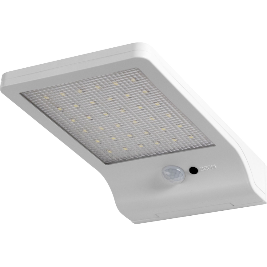 Osram - LED solcellsdriven vägglampa med DOORLED-sensor, 3 W, 3,3 V, 2000 mAh, IP44, vit