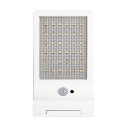 Osram - LED solcellsdriven vägglampa med DOORLED-sensor, 3 W, 3,3 V, 2000 mAh, IP44, vit