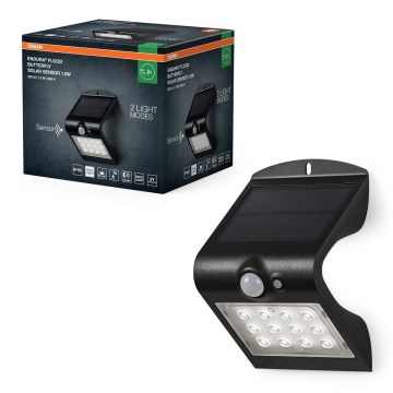 Osram - LED Solcellsvägglampa med rörelse- och skymningssensor FJÄRIL LED/1,5W/3,7V 1200 mAh IP65