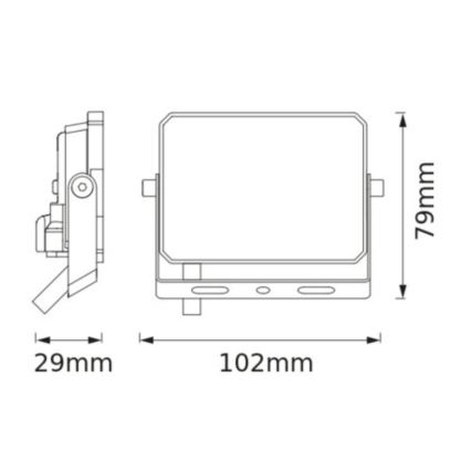 Osram - LED-strålkastare 10W/230V 6500K IP65