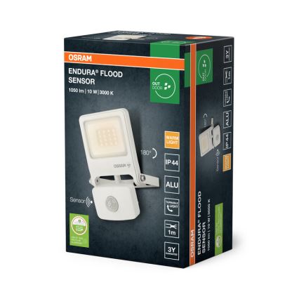 Osram - LED-strålkastare med sensor ENDURA LED/10W/230V 3000K IP44