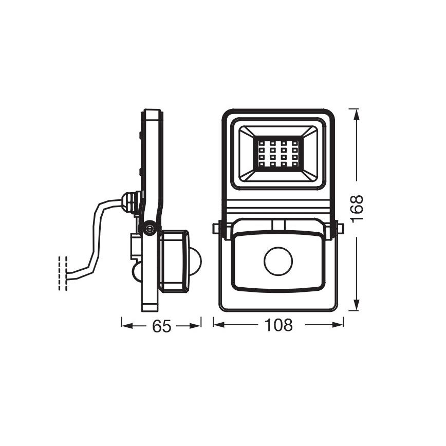 Osram - LED-strålkastare med sensor ENDURA LED/10W/230V 3000K IP44