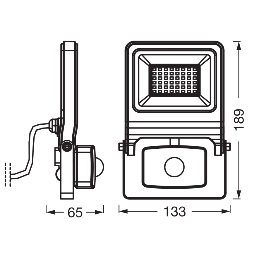 Osram - LED-strålkastare med sensor ENDURA LED/30W/230V 3000K IP44