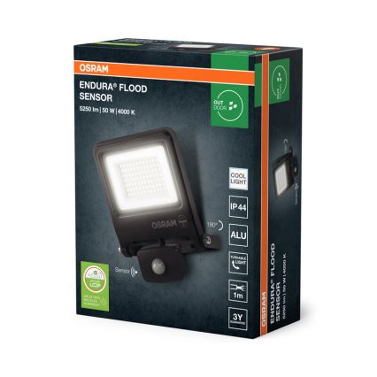 Osram - LED-strålkastare med sensor ENDURA LED/50W/230V 4000K IP44