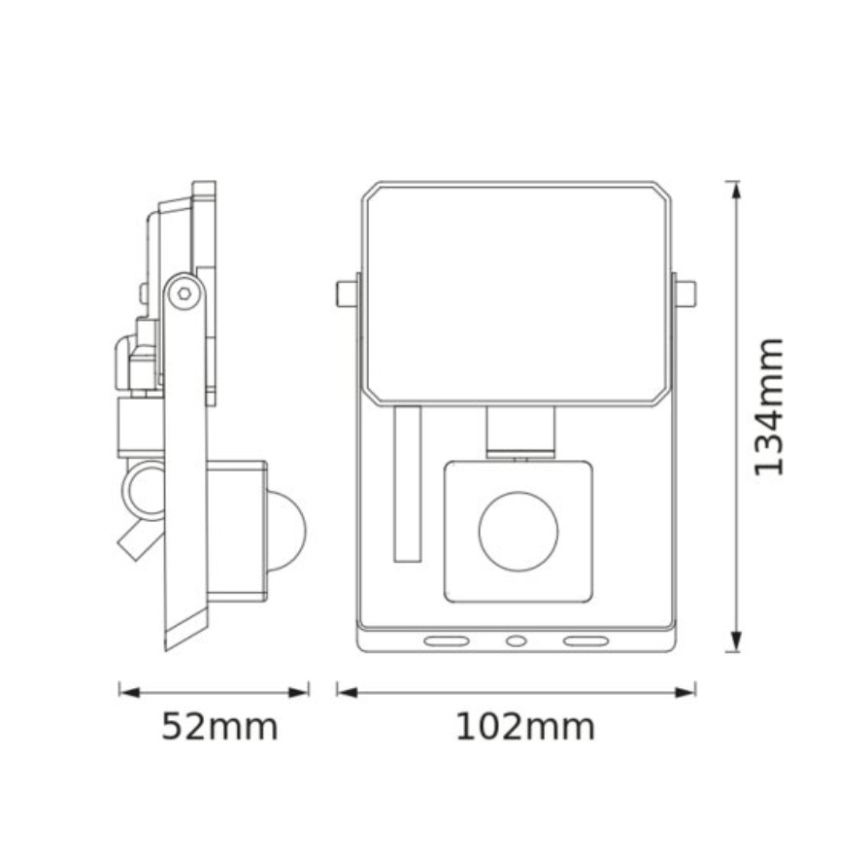 Osram - LED-strålkastare med sensor FLOODLIGHT LED/10W/230V 4000K IP65