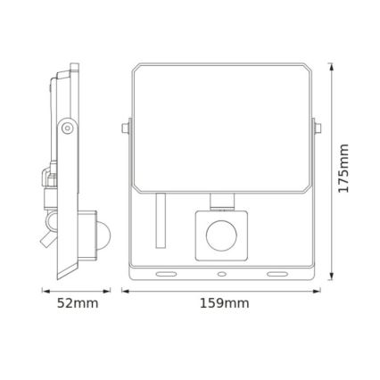 Osram - LED-strålkastare med sensor FLOODLIGHT LED/30W/230V 6500K IP65