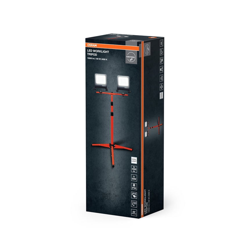 Osram - LED-strålkastare med TRIPOD-fäste 2xLED/50W/230V IP65