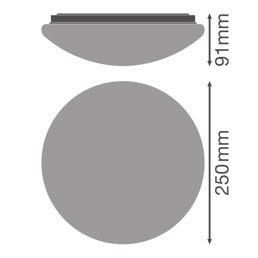Osram - LED-taklampa ESSENTIAL LED/13W/230V Ø 25 cm vit