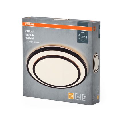 Osram - LED-taklampa ORBIS BERLIN LED/24W/230V Ø 39 cm svart