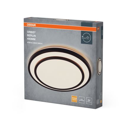 Osram - LED-taklampa ORBIS BERLIN LED/36W/230V Ø 49,2 cm svart