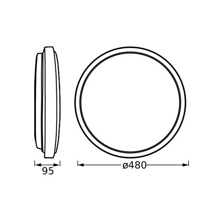 Osram - LED taklampa ORBIS LONDON LED/36W/230V Ø 48 cm vit