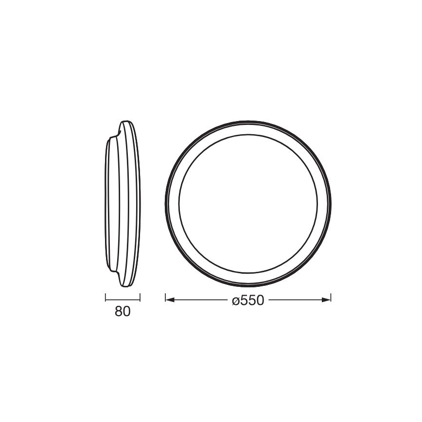 Osram - LED-taklampa ORBIS PEDERSON LED/36W/230V Ø 55 cm vit
