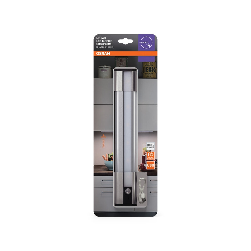 Osram - LED underbyggnadsbelysning med inbyggd sensor MOBILE LED/1,5W/3,7V 1800 mAh