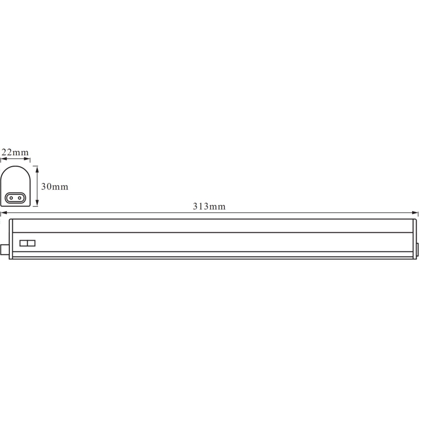 Osram - LED-underskåpsarmatur BATTEN LED/4W/230V 30 cm