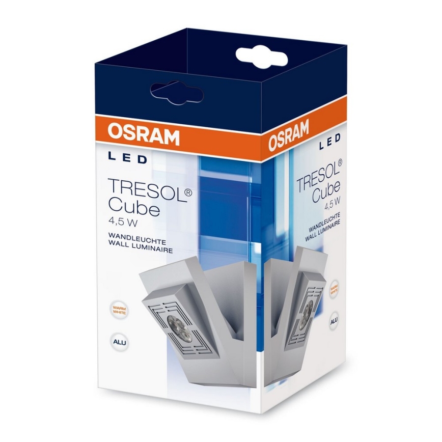 Osram - LED Väggbelysning TRESOL LED/4,5W/230V silver