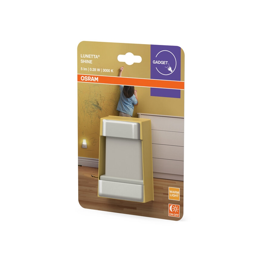Osram - LUNETTA LED-nattlampa med sensor LED/0,28W/230V 3000K