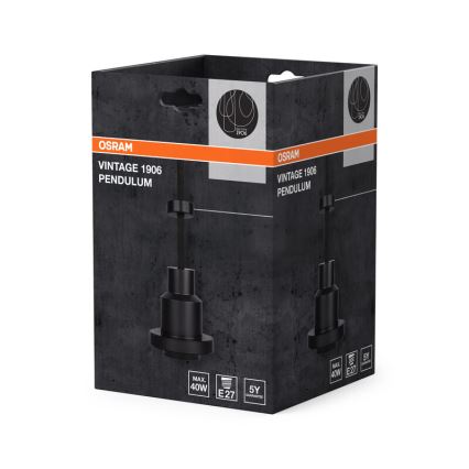 Osram - Nätkabel till PENDULUM 1xE27/40W/230V svart