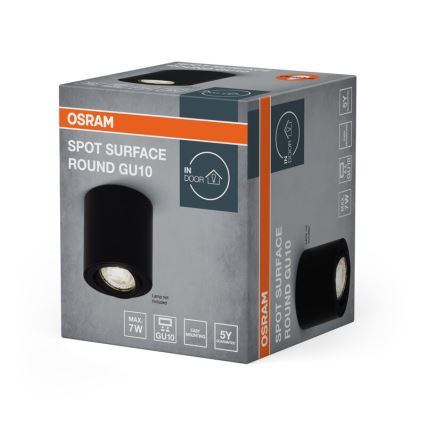 Osram - Spotlampa SPOT 1xGU10/7W/230V svart