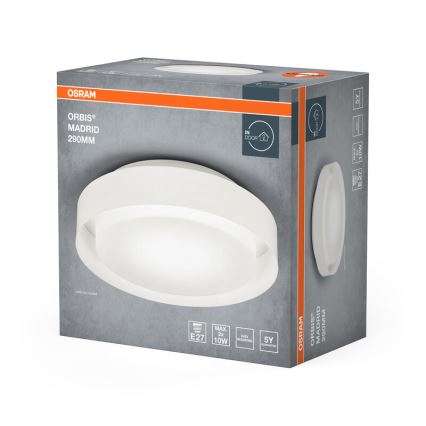Osram - Taklampa ORBIS MADRID 2xE27/10W/230V Ø 29 cm vit