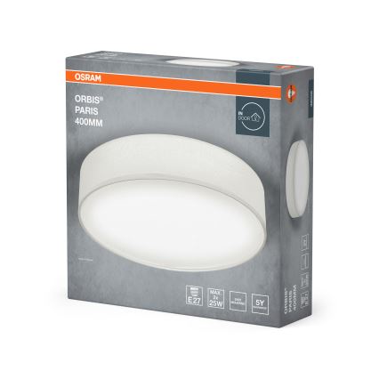 Osram - Taklampa ORBIS PARIS 2x E27, 25 W, 230 V, Ø 40 cm, vit