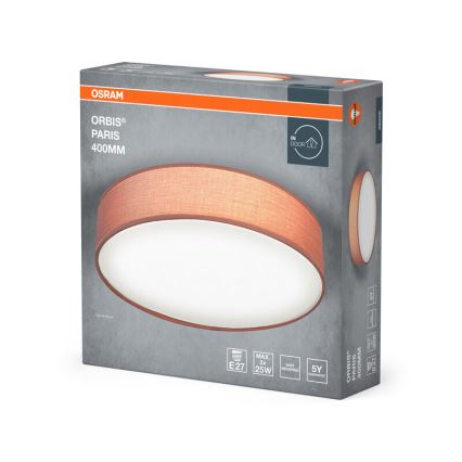 Osram - Taklampa ORBIS PARIS 2xE27/25W/230V Ø 40 cm brun