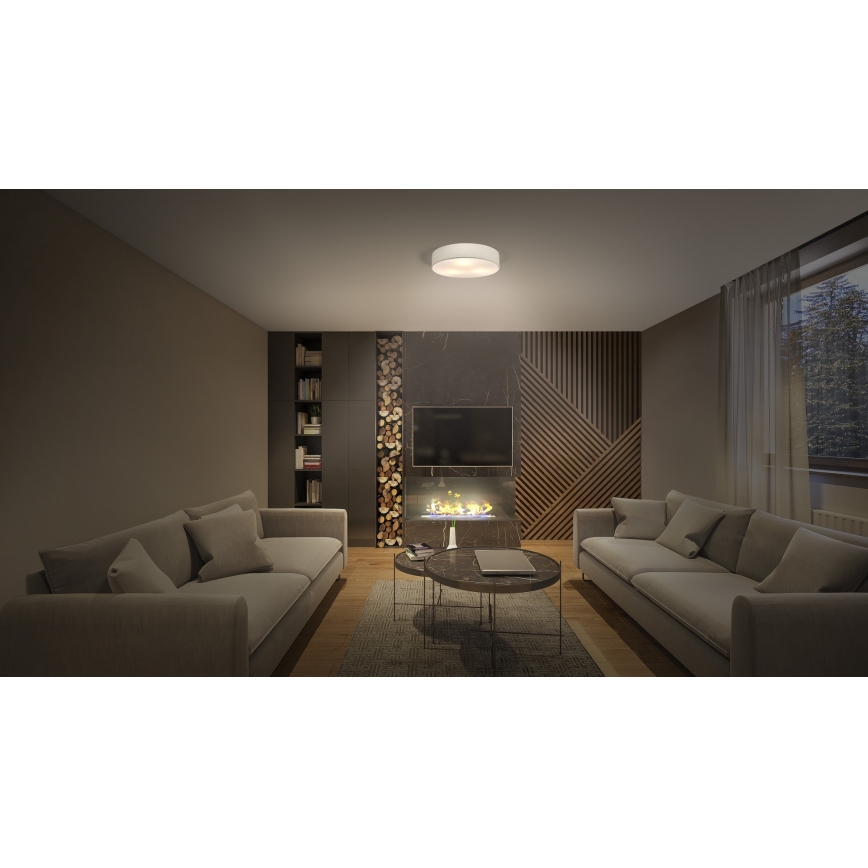 Osram - Taklampa ORBIS PARIS 2xE27/25W/230V, Ø 40 cm, krämfärgad