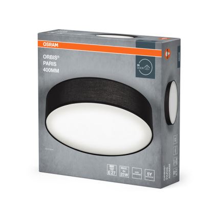 Osram - Taklampa ORBIS PARIS 2xE27/25W/230V Ø 40 cm svart