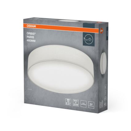 Osram - Taklampa ORBIS PARIS 3xE27/25W/230V Ø 48 cm vit