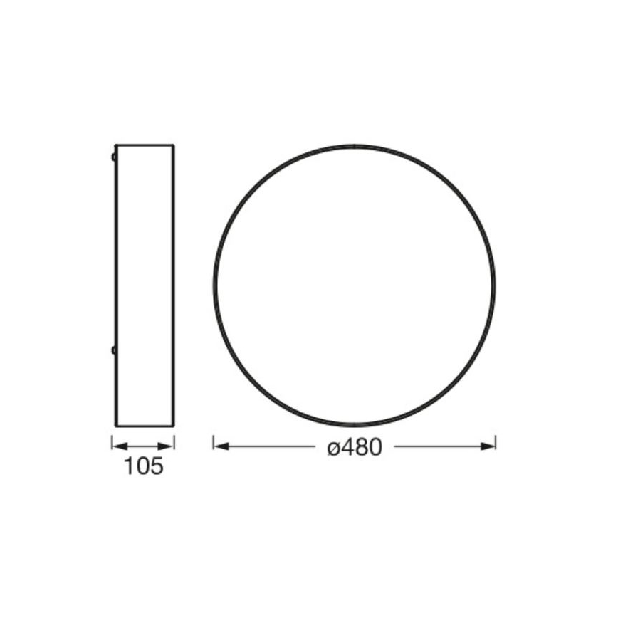 Osram - Taklampa ORBIS PARIS 3xE27/25W/230V Ø 48 cm vit