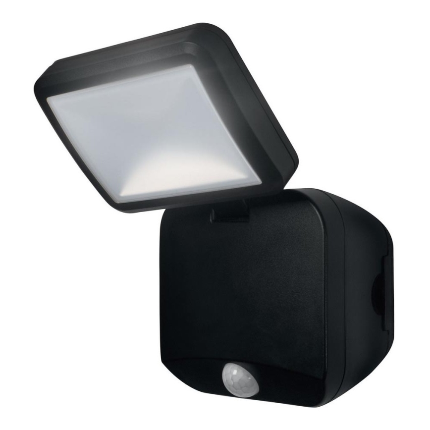 Osram - Utomhus väggmonterad LED-reflektor med sensor BATTERY LED/4W/4xD IP54