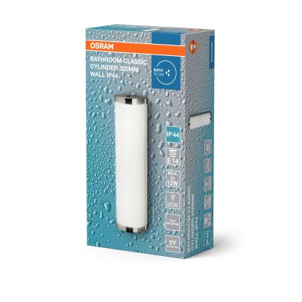 Osram - Badrumsvägglampa BATHROOM CLASSIC 2xE14/12W/230V IP44 i blank krom
