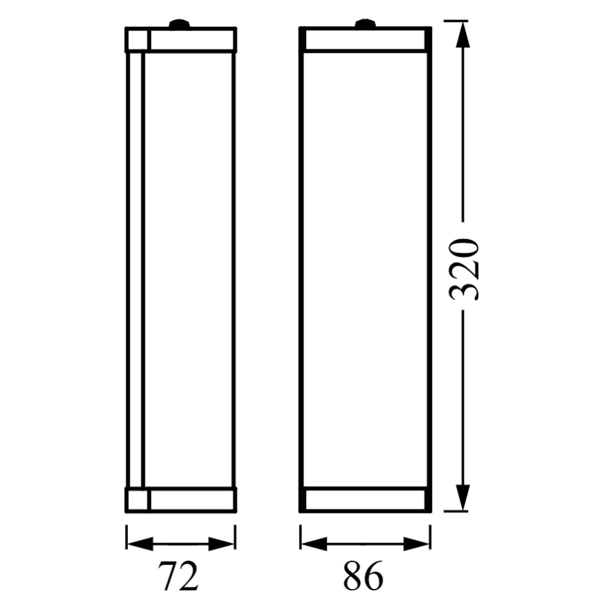 Osram - Badrumsvägglampa BATHROOM CLASSIC 2xE14/12W/230V IP44 i blank krom