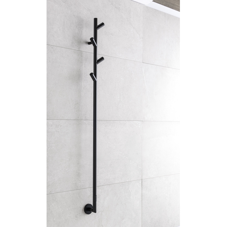 P.M.H. LS1B - Elektrisk handdukstork LISA 24W/230V 170 cm IP44 svart