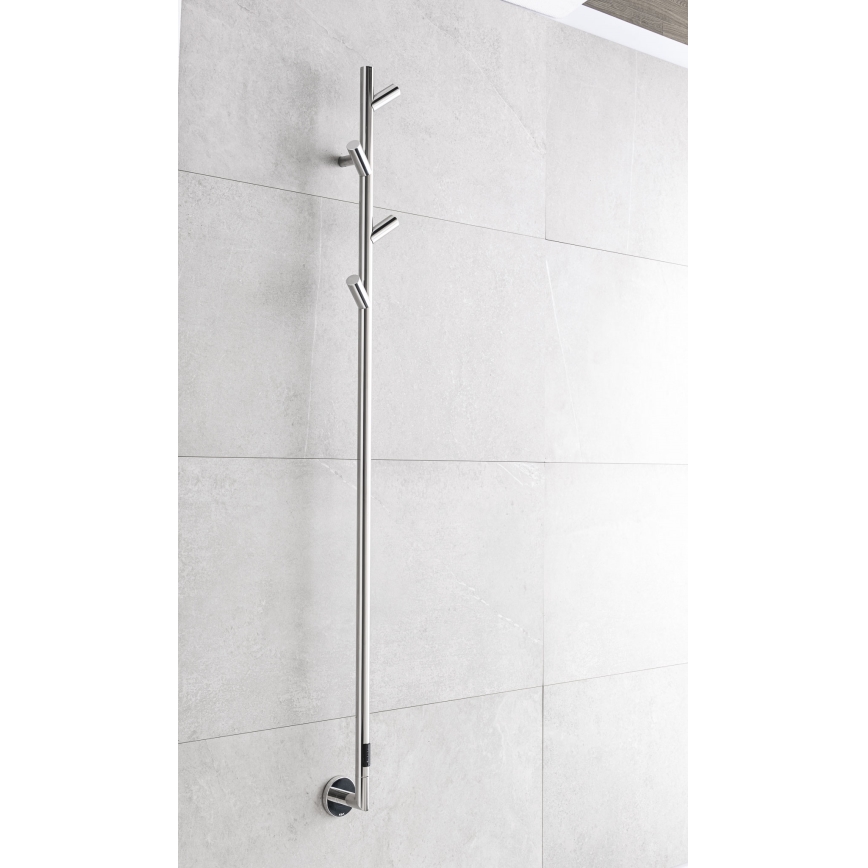 P.M.H. LS1SS - Elektrisk handdukstork LISA 24W/230V 170 cm IP44 i polerat rostfritt stål