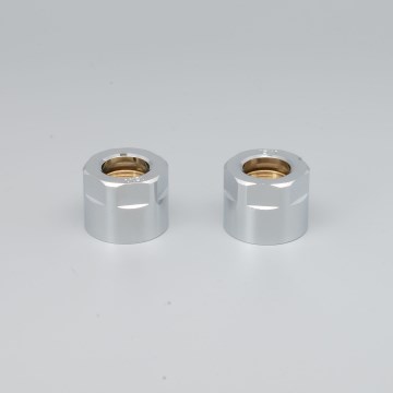 P.M.H. M15B4002 - Kompressionskoppling för ventil VISION/INTER blank krom/koppar 15 mm