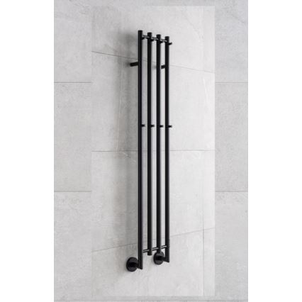P.M.H. MO1B-R - Elektrisk handdukstork MONA 93W/230V 153,3 cm IP44 svart