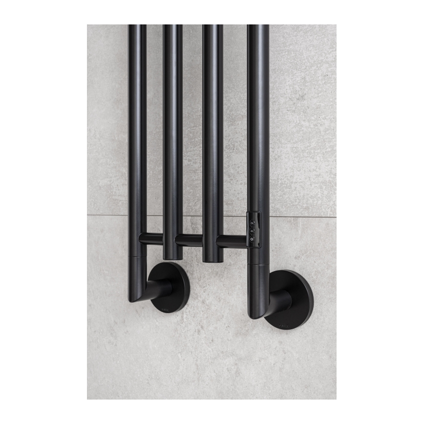P.M.H. MO1B-R - Elektrisk handdukstork MONA 93W/230V 153,3 cm IP44 svart