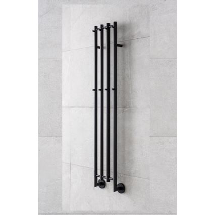 P.M.H. MO1B-RK - Elektrisk handdukstork MONA 93W/230V 153,3 cm IP44 svart